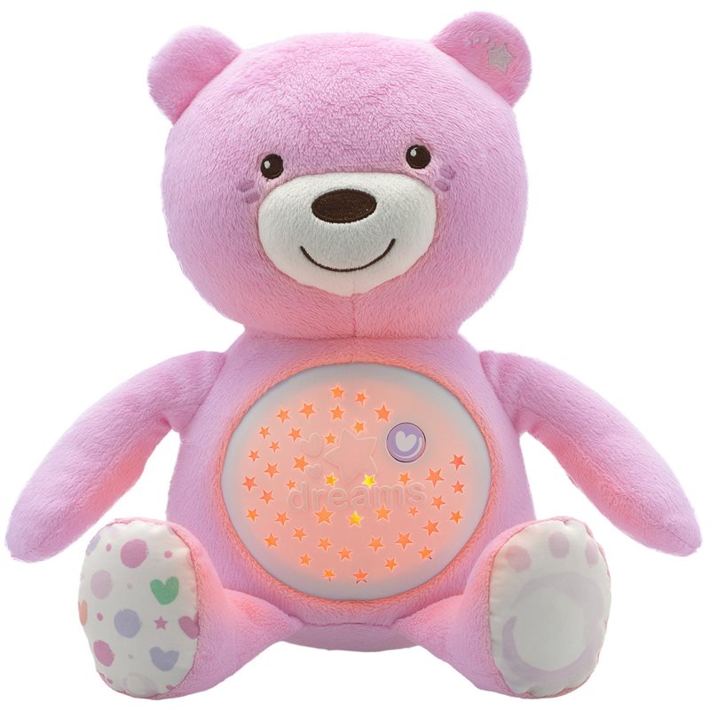 Chicco Baby Bear First Dreams proiector cu melodie Pink 0 m+ 1 buc