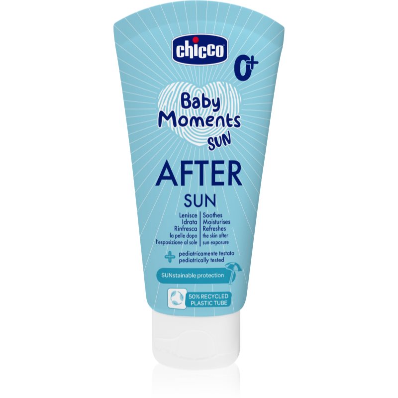 Chicco Baby Moments Sun After Sun lotiune dupa bronzat pentru nou-nascuti si copii 0 m+ 150 ml