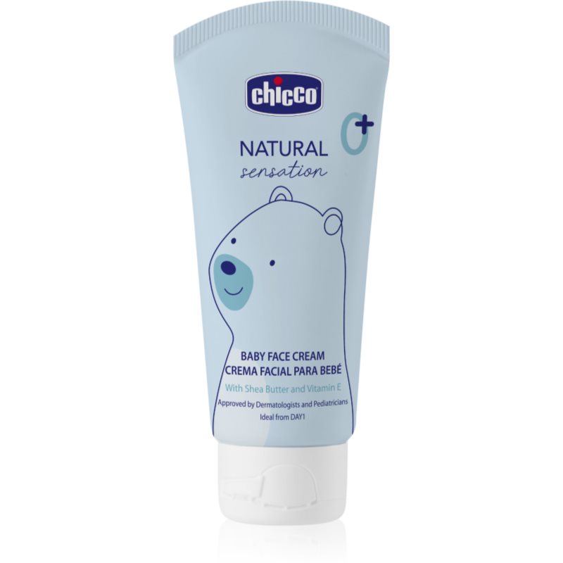 Chicco Natural Sensation Baby cremă pentru față pentru nou-nascuti si copii 0+ 50 ml