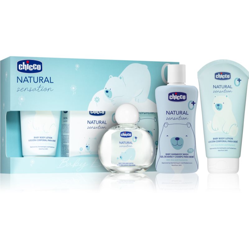 Chicco Natural Sensation Baby Essential set cadou pentru nou-nascuti si copii 0+