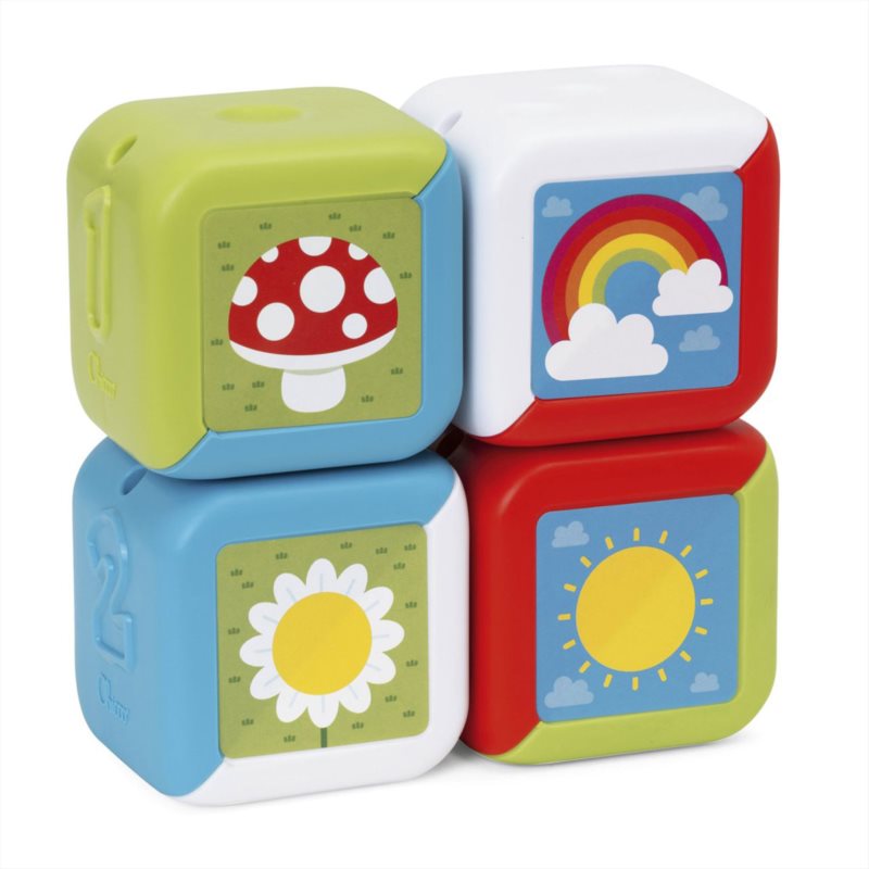 Chicco Multiacivity Cubes 2 in 1 cuburi 2 in 1 10m+ 4 buc