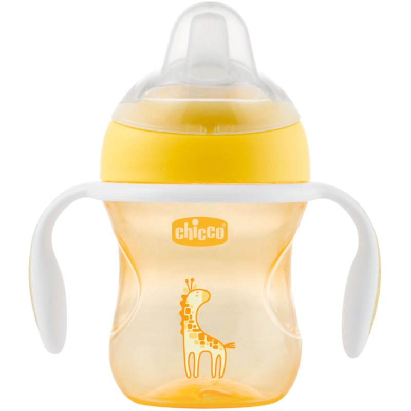 Chicco Transition Cup Yellow ceasca cu mânere 4 m+ 200 ml