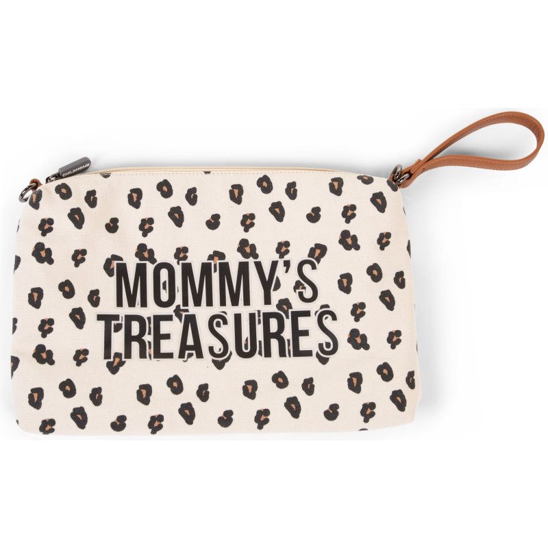 Childhome Mommy\'s Treasures Canvas Leopard cutie cu dispozitiv de prindere
