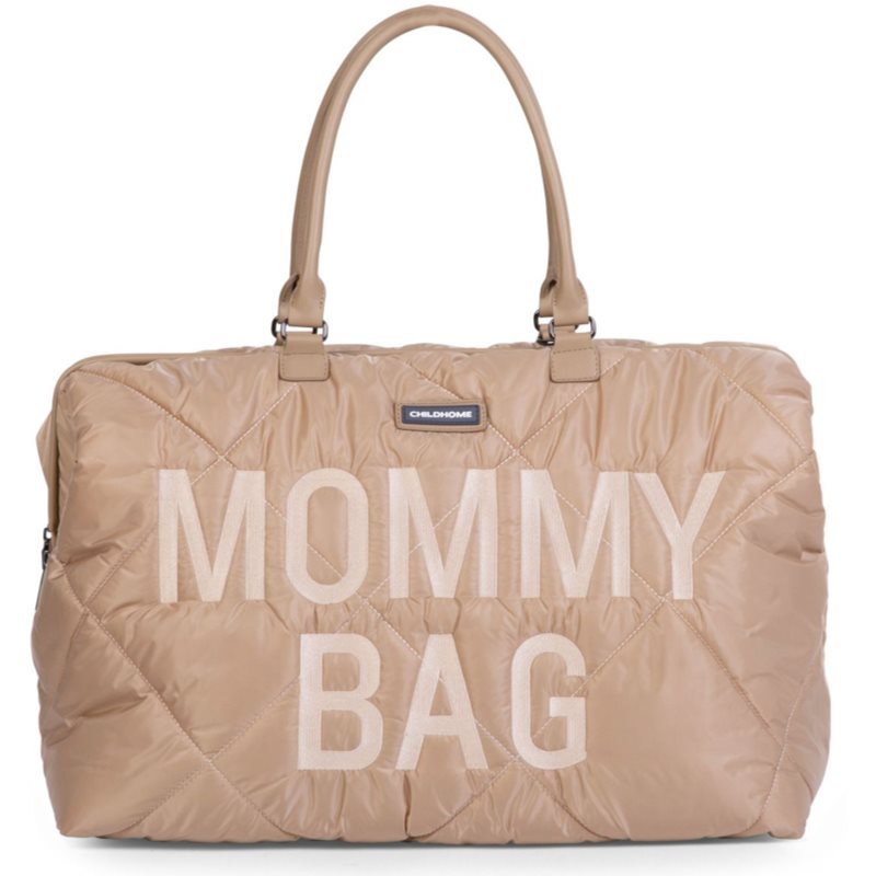 Childhome Mommy Bag Puffered Beige geantă de schimbat scutece 55 x 30 x 40 cm 1 buc
