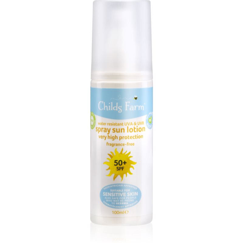 Childs Farm Spray Sun Lotion spray pentru protectie solara pentru copii SPF 50+ 100 ml