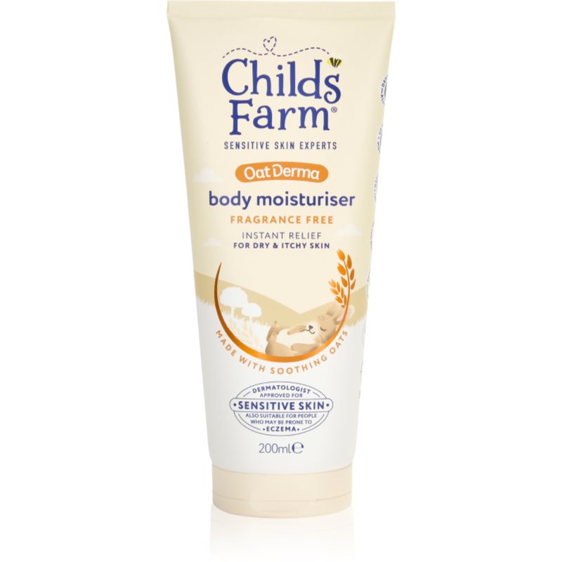 Childs Farm OatDerma Baby Moisturiser lapte de corp fara parfum pentru copii 200 ml