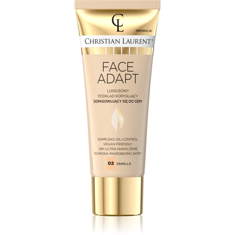 Christian Laurent Face Adapt fond de ten hidratant si catifelant culoare 02 Vanilla 30 ml