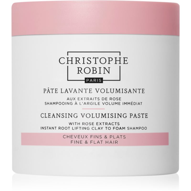 Christophe Robin Cleansing Volumizing Paste With Rose Extract Sampon Exfoliant Pentru Par Cu Volum 250 Ml