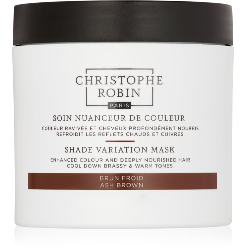 Christophe Robin Shade Variation Mask masca crema nutritiva pentru păr culoare Ash Brown 250 ml