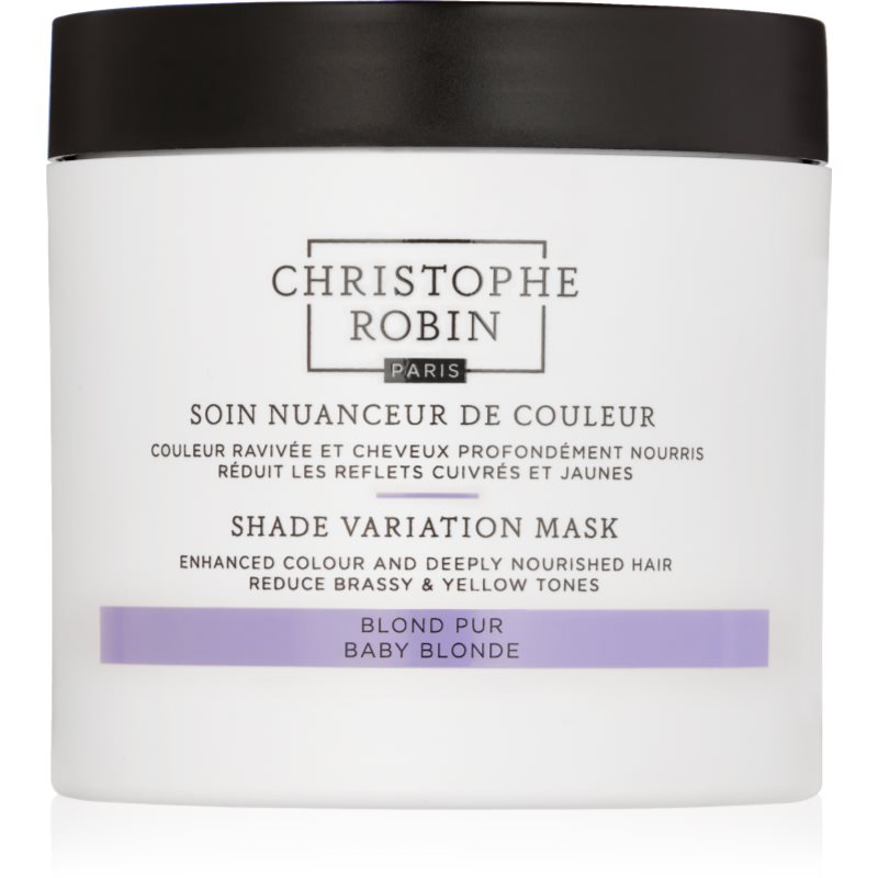 Christophe Robin Shade Variation Mask masca crema nutritiva pentru păr culoare Baby Blonde 250 ml