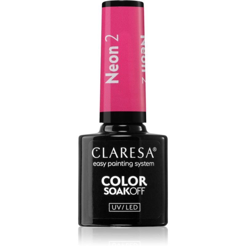 Claresa SoakOff UV/LED Color Neon lac de unghii sub forma de gel culoare 2 5 g