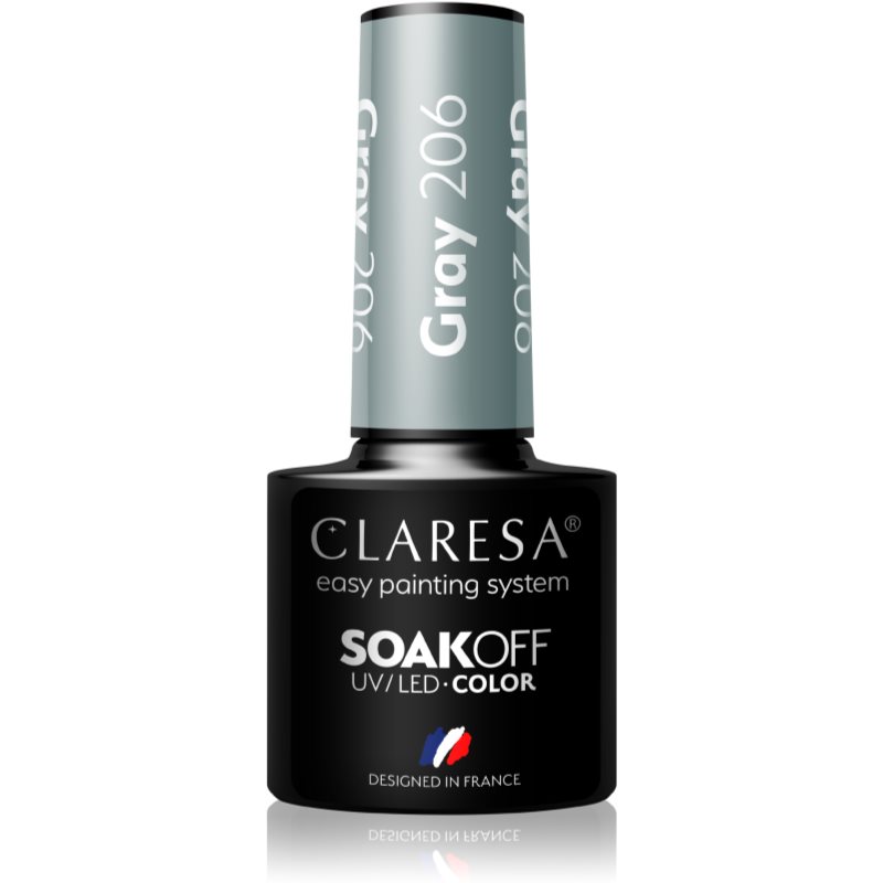 Claresa SoakOff UV/LED Color Savanna Vibes lac de unghii sub forma de gel culoare Gray 206 5 g