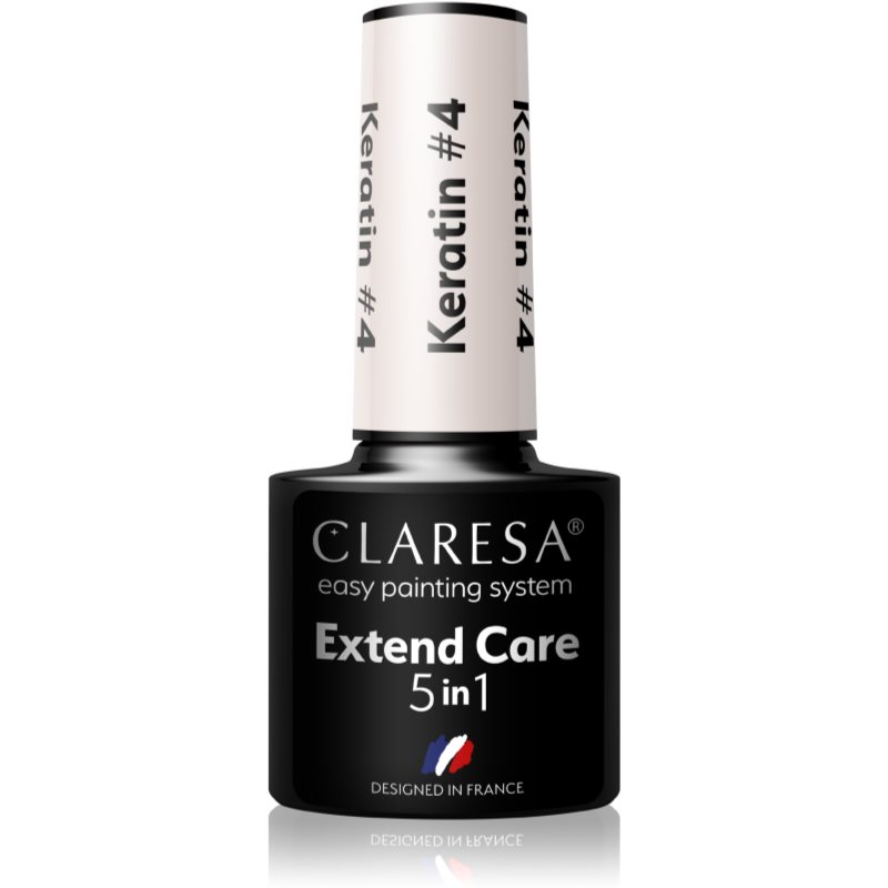 Claresa Extend Care 5 in 1 Keratin baza gel pentru unghii cu efect de nutritiv culoare #4 5 g