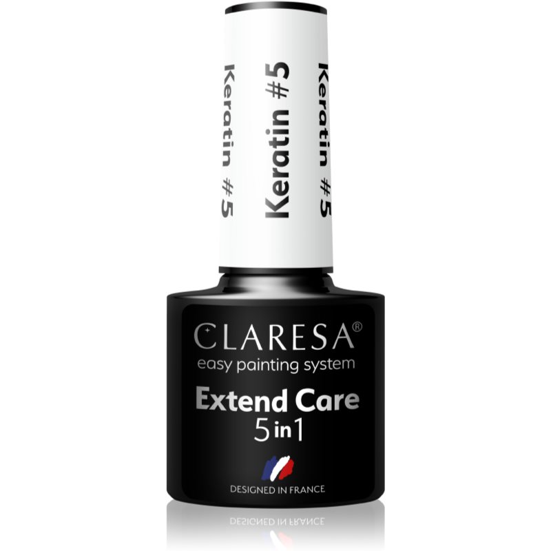 Claresa Extend Care 5 in 1 Keratin baza gel pentru unghii cu efect de nutritiv culoare 5 g