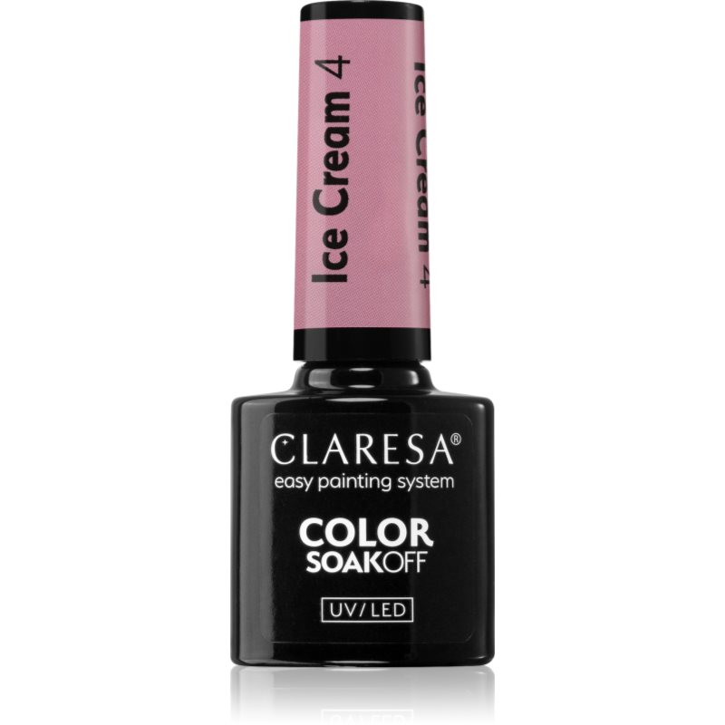 Claresa SoakOff UV/LED Color Ice Cream lac de unghii sub forma de gel culoare 4 5 g