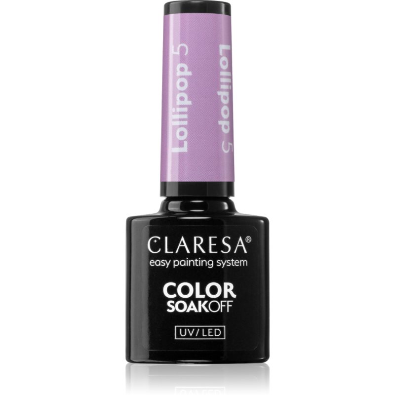 Claresa SoakOff UV/LED Color Lollipop lac de unghii sub forma de gel culoare 5 g