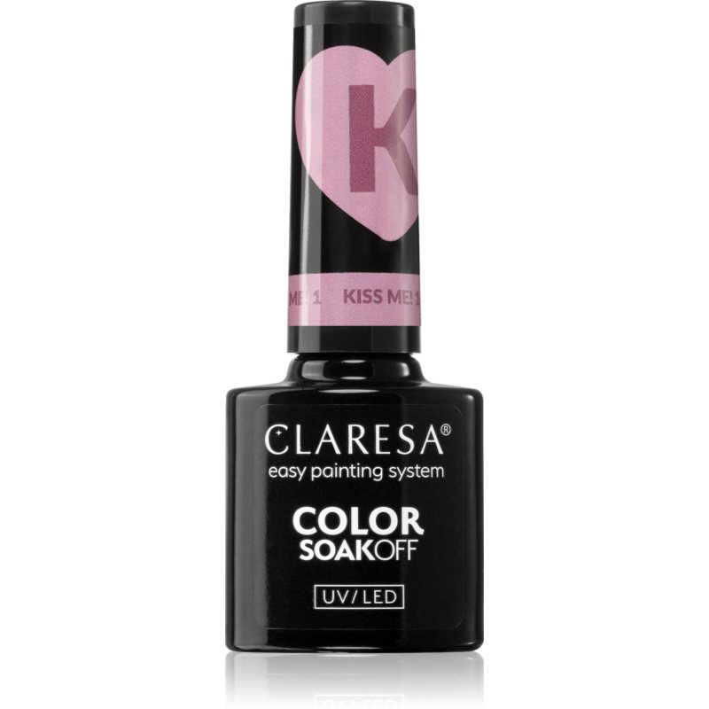 Claresa SoakOff UV/LED Color Kiss Me lac de unghii sub forma de gel culoare KISS ME 1 5 g