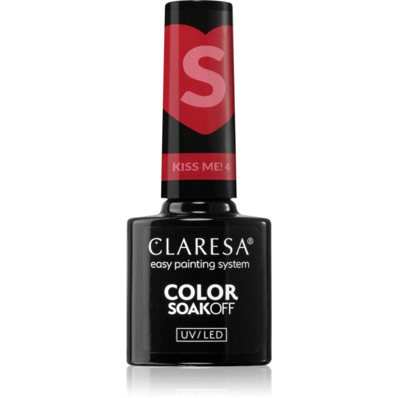 Claresa SoakOff UV/LED Color Kiss Me lac de unghii sub forma de gel culoare 4 5 g