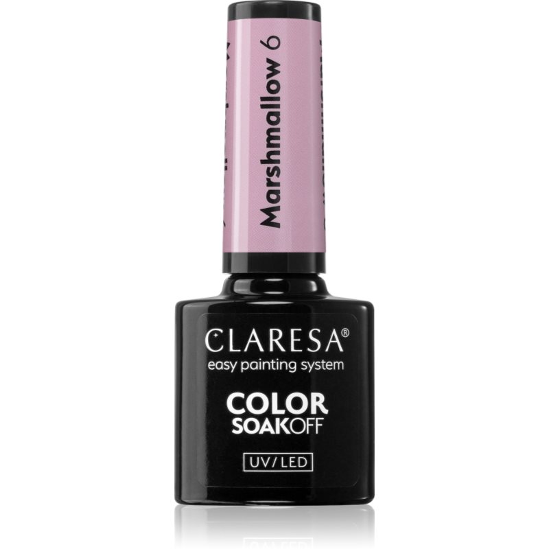 Claresa SoakOff UV/LED Color Marshmallow lac de unghii sub forma de gel culoare 6 5 g