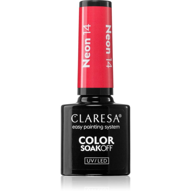 Claresa SoakOff UV/LED Color Neon lac de unghii sub forma de gel culoare NEON 14 5 g