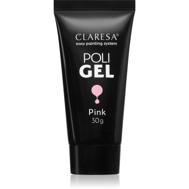Claresa Poli Gel gel pentru modelarea unghiilor culoare Pink 30 g