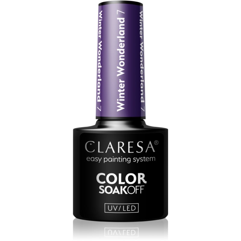 Claresa SoakOff UV/LED Color Winter Wonderland lac de unghii sub forma de gel culoare 7 5 g