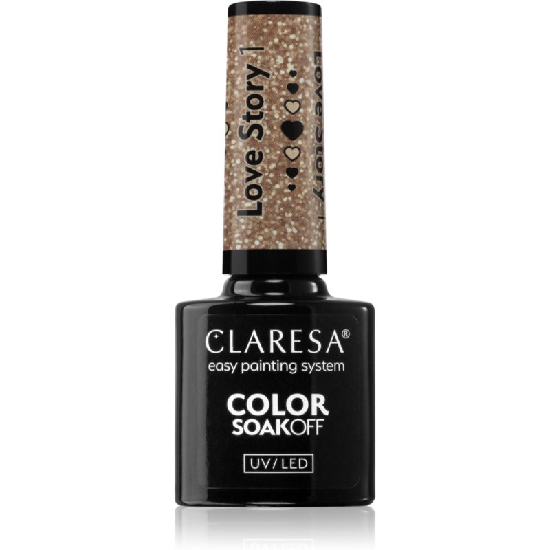 Claresa SoakOff UV/LED Color Love Story lac de unghii sub forma de gel culoare 1 5 g