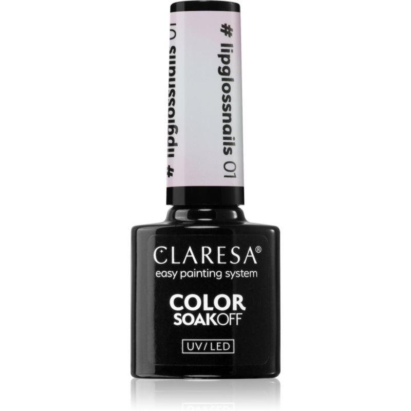 Claresa SoakOff UV/LED Color #lipglossnails lac de unghii sub forma de gel culoare 01 5 g