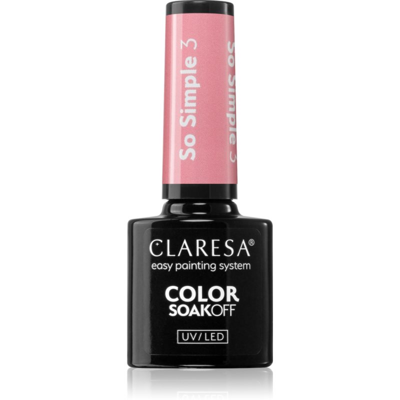 Claresa SoakOff UV/LED Color So Simple lac de unghii sub forma de gel culoare SO SIMPLE 3 5 g