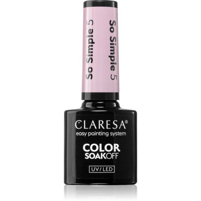 Claresa SoakOff UV/LED Color So Simple lac de unghii sub forma de gel culoare 5 g