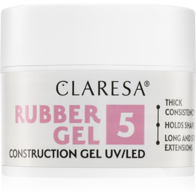 Claresa Rubber Gel Construction Gel UV/LED Gel pentru extensiile unghiilor culoare 05 12 g