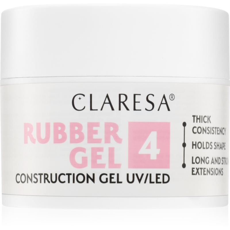 Claresa Rubber Gel Construction Gel UV/LED Gel pentru extensiile unghiilor culoare 04 45 g