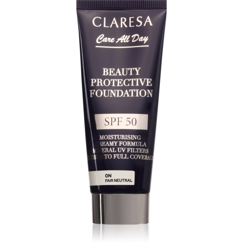 Claresa Care All Day Beauty Protective Foundation machiaj de protectie SPF 50 culoare 0N Fair Neutral 30 ml