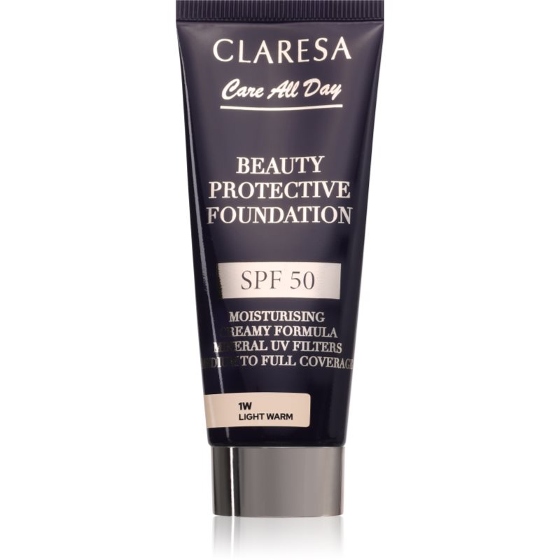 Claresa Care All Day Beauty Protective Foundation machiaj de protectie SPF 50 culoare 1W Light Warm 30 ml
