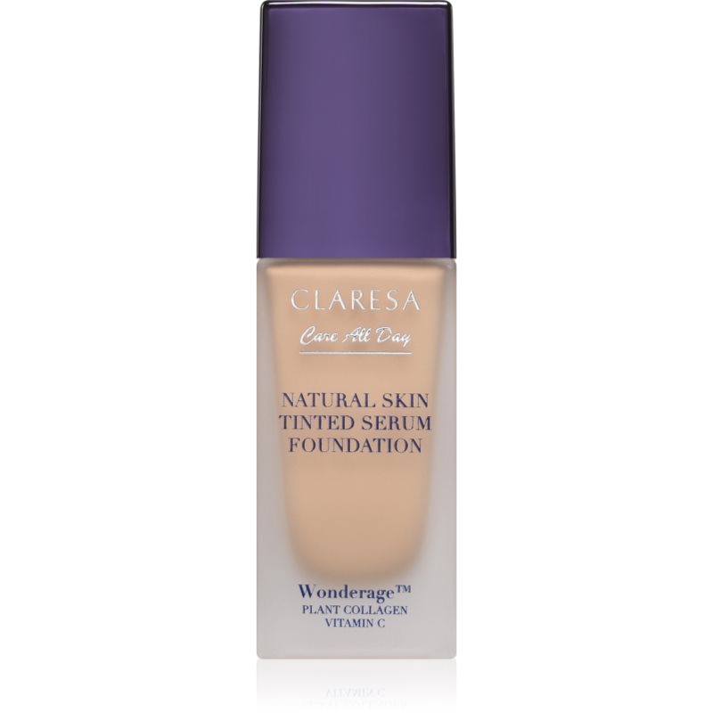 Claresa Care All Day Natural Skin Tinted Serum Foundation Fluid nuantator cu textura usoara pentru un look natural culoare 1N Light Neutral 32 ml