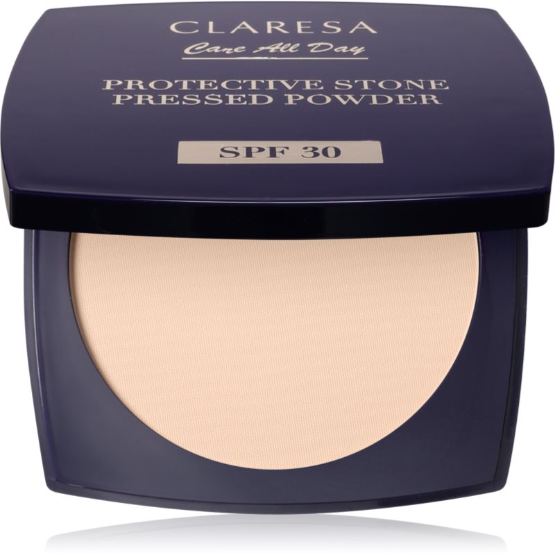Claresa Care All Day Protective Stone Pressed Powder pudra de fixare SPF 30 culoare Universal 10 g