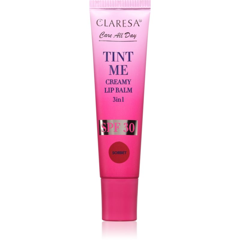 Claresa Tint Me Creamy Lip Balm balsam de buze cu efect de hidratare culoare Sorbet 12 ml