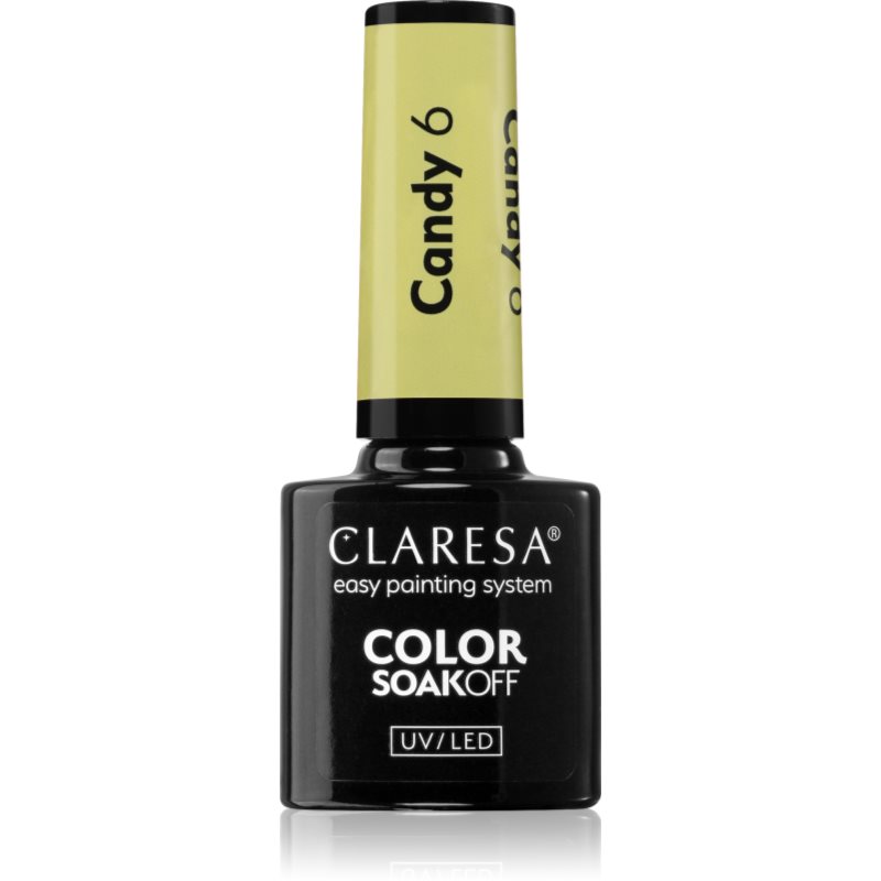 Claresa SoakOff UV/LED Color Candy lac de unghii sub forma de gel culoare 6 5 g