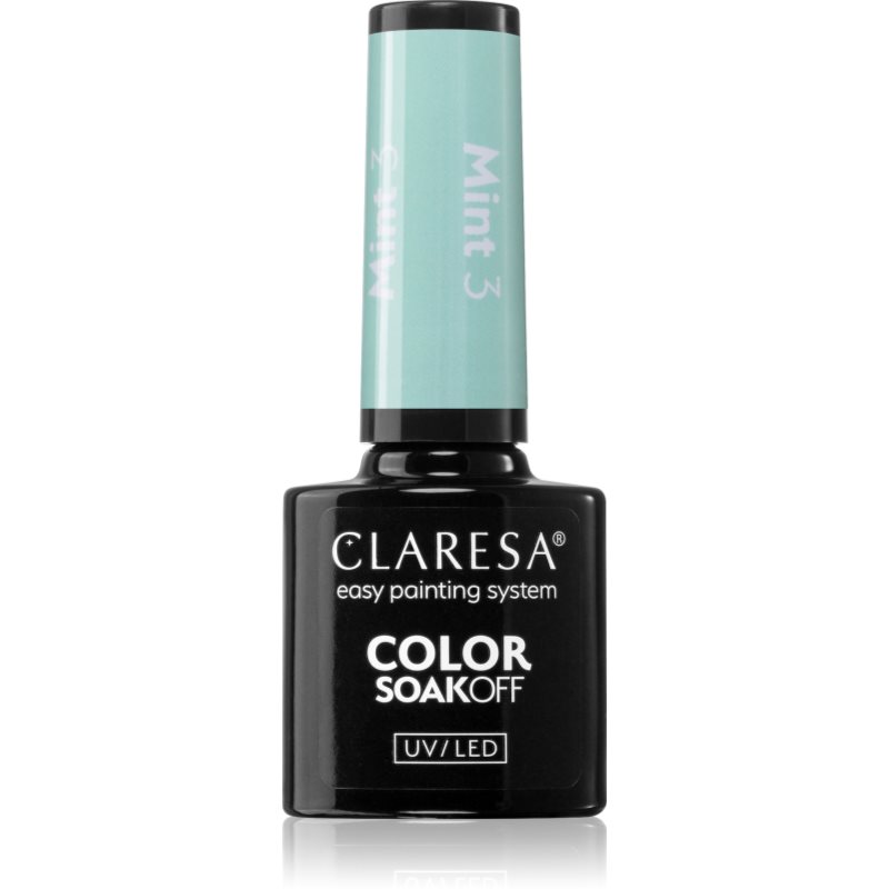 Claresa SoakOff UV/LED Color Mint Gel neglelak Skygge 3 5 g