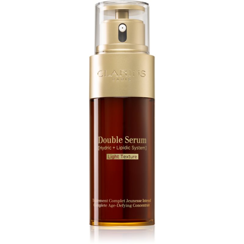 Clarins Double Serum Light Texture ser intensiv împotriva îmbătrânirii pielii 50 ml