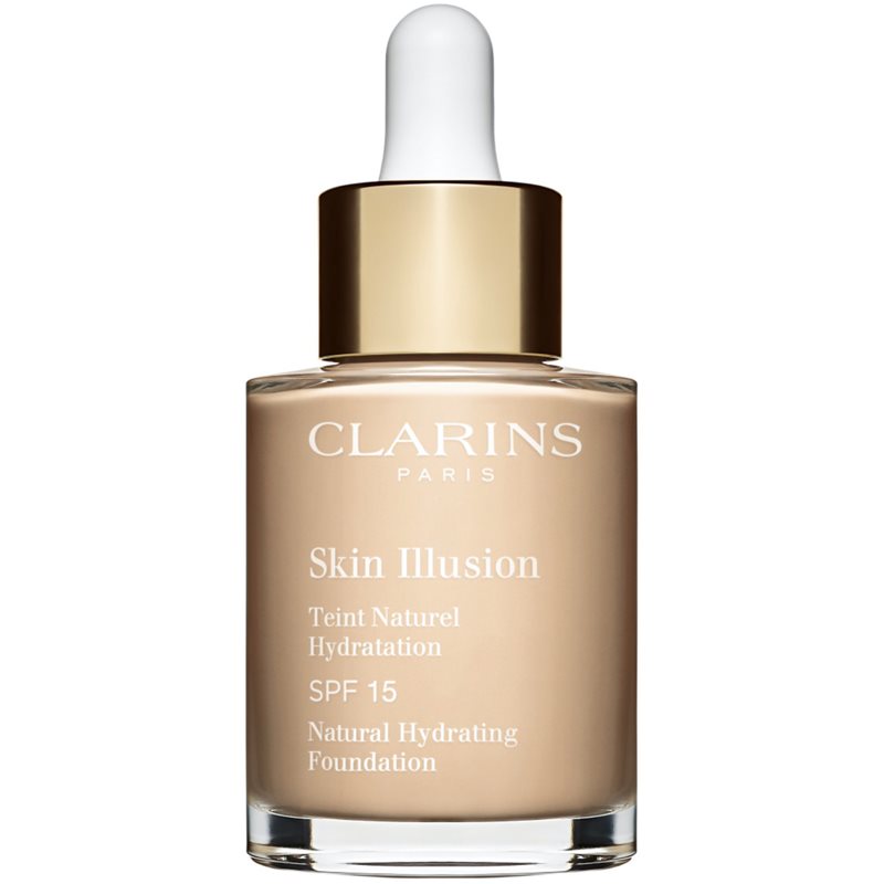 Clarins Skin Illusion Natural Hydrating Foundation makeup radiant cu hidratare SPF 15 culoare 103N Ivory 30 ml