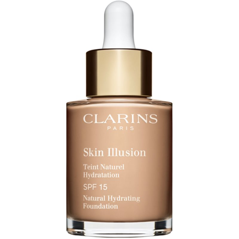 Clarins Skin Illusion Natural Hydrating Foundation makeup radiant cu hidratare SPF 15 culoare 108W Sand 30 ml