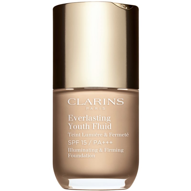 Clarins Everlasting Youth Fluid Make-up Pentru Luminozitate Spf 15 Culoare 105 Nude 30 Ml