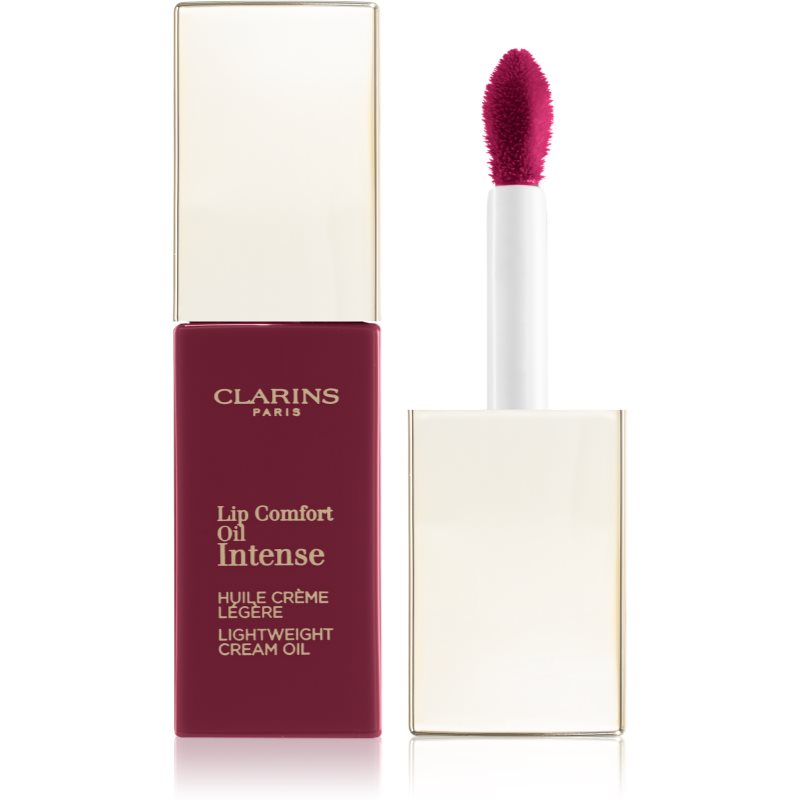 Clarins Lip Comfort Oil Intense ulei luciu de buze cu efect de nutritiv culoare 02 Intense Plum 6 ml