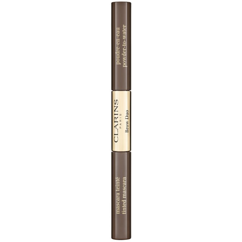 Clarins Brow Duo Set Pentru Aranjarea Sprancenelor Pentru Fixare Si Forma Culoare 04 - Medium Brown 2,8 G