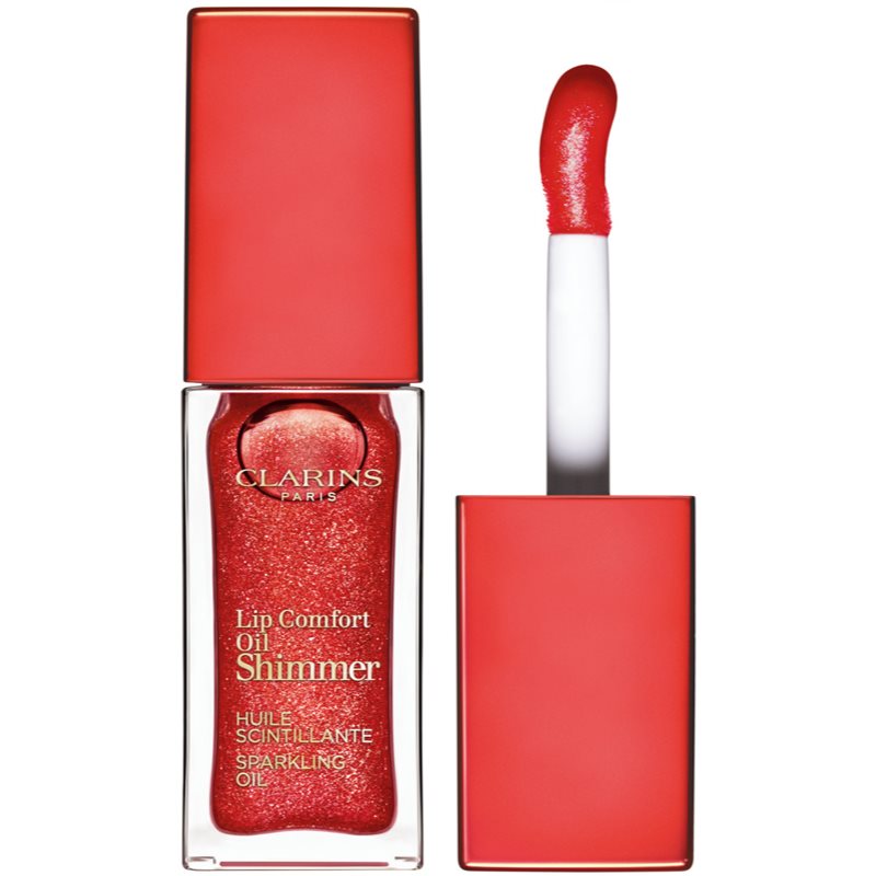 Clarins Lip Comfort Oil Shimmer ulei pentru buze culoare 07 Red Hot 7 ml