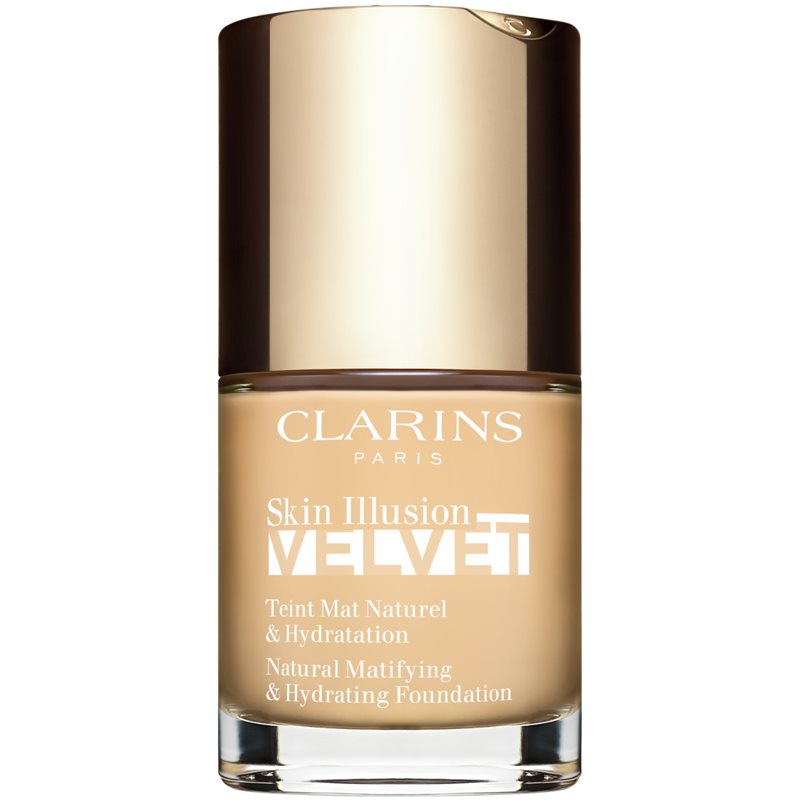 Clarins Skin Illusion Velvet machiaj lichid cu un finisaj mat cu efect de nutritiv culoare 100,5W 30 ml