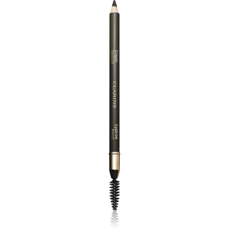 Clarins Eyebrow Crayon Sourcils creion pentru sprancene cu pensula culoare 01 - Dark Brown 1,1 g