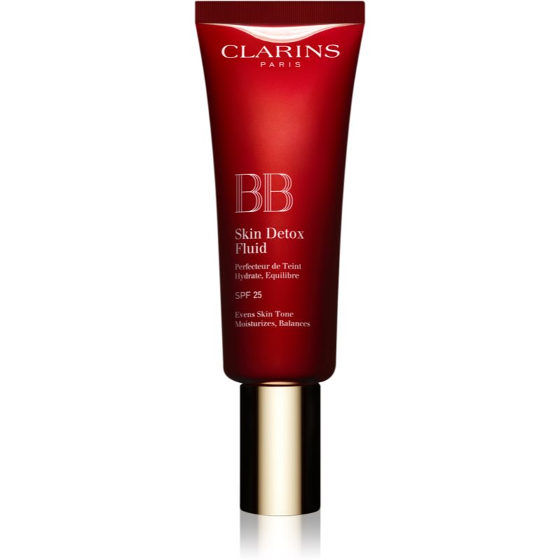 Clarins BB Skin Detox Fluid crema hidratanta BB SPF 25 culoare 01 Light 45 ml