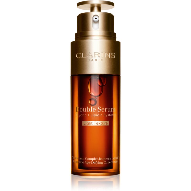 Clarins Double Serum Light Texture ser intensiv împotriva îmbătrânirii pielii 50 ml